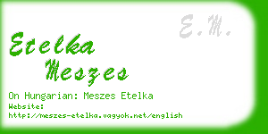 etelka meszes business card